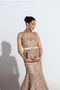 Fahad Hussayn E-Storepk dress Beige / Net / Gown LAVCETTE