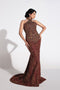 Fahad Hussayn E-Storepk dress Brown wine / Net / Gown ELYSARA