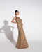 Fahad Hussayn E-Storepk dress Coffee Gold / Net / Gown ISALYN