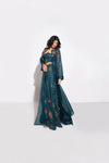 Fahad Hussayn E-Storepk dress Teal / Net / Gown CAELUMIR
