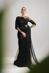 Fahad Hussayn E-Storepk G ad 29 Dec 24 Black / Net / Saree NEOLOUM