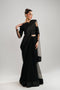 Fahad Hussayn E-Storepk G ad 29 Dec 24 Black / Net / Saree NEOLOUM