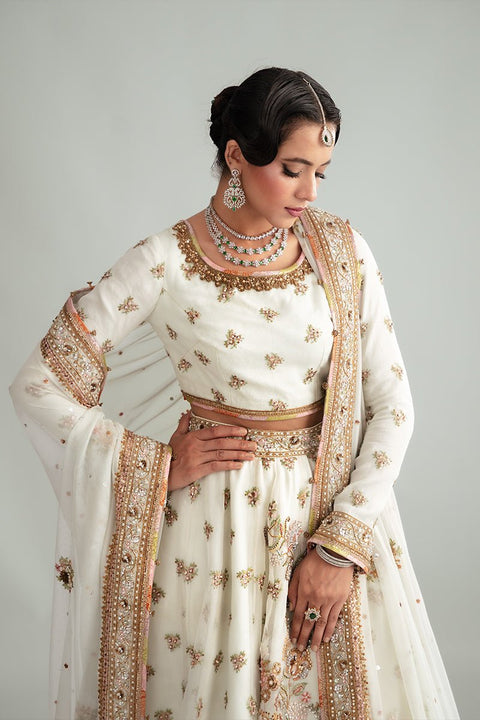 Fahad Hussayn E-Storepk G ad 29 Dec 24 Light Aqua / organza / Lehenga Choli SANGINI