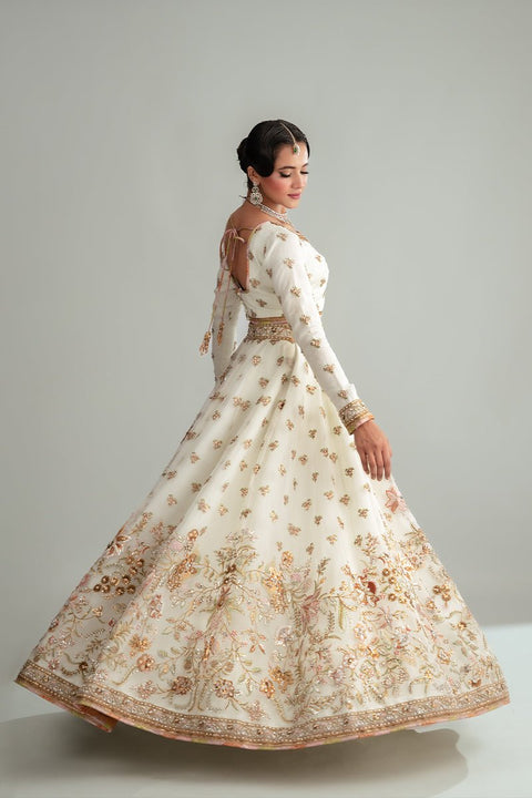 Fahad Hussayn E-Storepk G ad 29 Dec 24 Light Aqua / organza / Lehenga Choli SANGINI