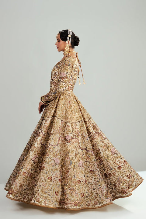 Fahad Hussayn E-Storepk Gharoli ivory / organza / Anarkali AMARBAIL