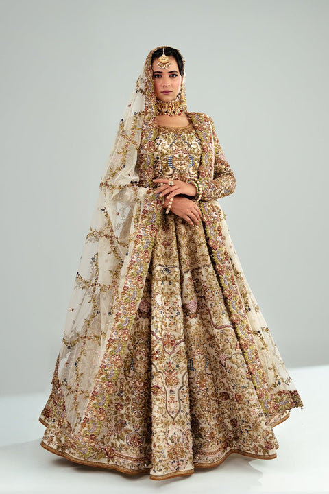 Fahad Hussayn E-Storepk Gharoli ivory / organza / Anarkali AMARBAIL