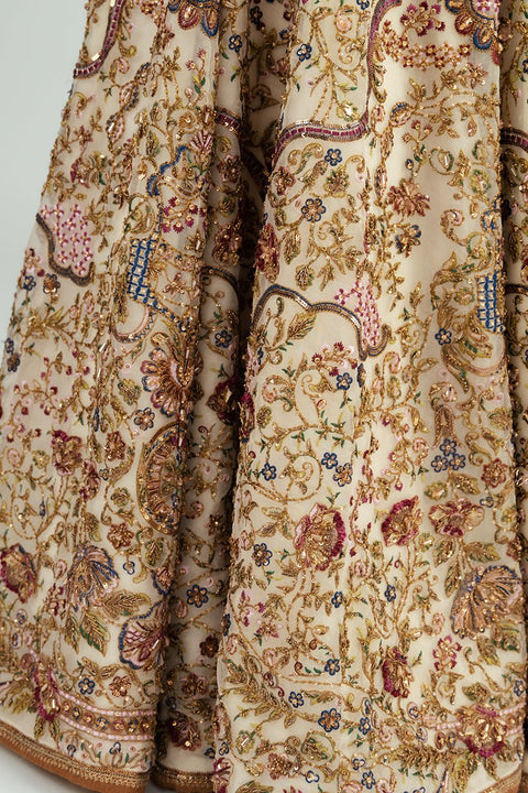 Fahad Hussayn E-Storepk Gharoli ivory / organza / Anarkali AMARBAIL