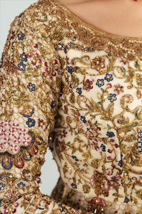 Fahad Hussayn E-Storepk Gharoli ivory / organza / Anarkali AMARBAIL