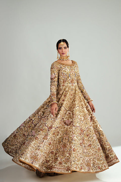 Fahad Hussayn E-Storepk Gharoli ivory / organza / Anarkali AMARBAIL
