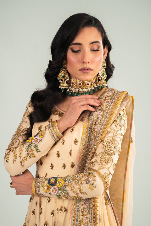Fahad Hussayn E-Storepk Gharoli ivory / organza / Anarkali PARIDAN