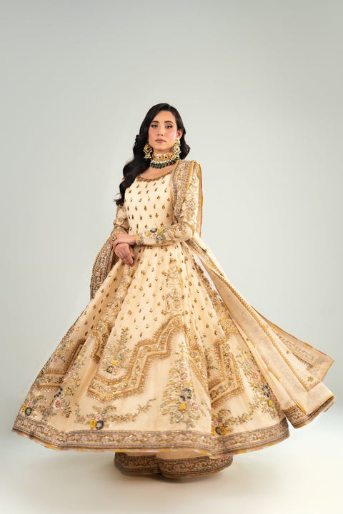 Fahad Hussayn E-Storepk Gharoli ivory / organza / Anarkali PARIDAN