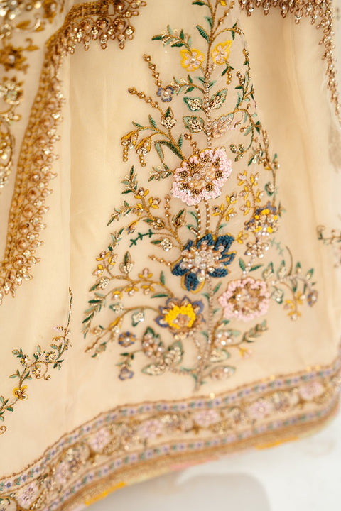 Fahad Hussayn E-Storepk Gharoli ivory / organza / Anarkali PARIDAN