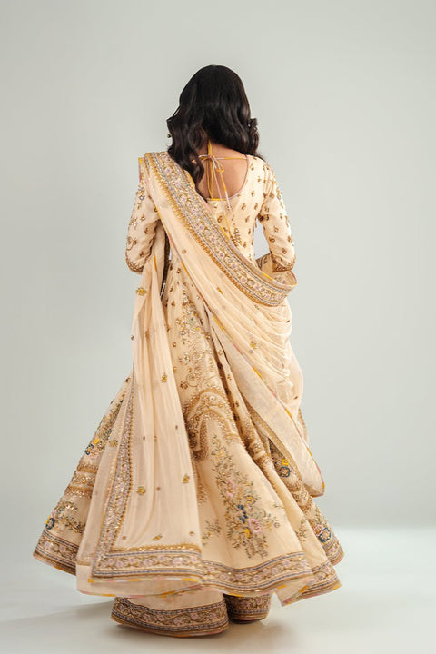 Fahad Hussayn E-Storepk Gharoli ivory / organza / Anarkali PARIDAN