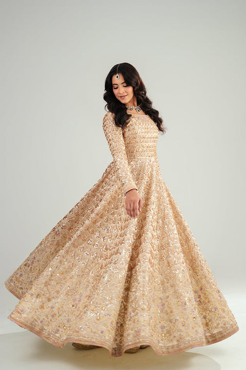 Fahad Hussayn E-Storepk Gharoli ivory / organza / Anarkali SARAYA