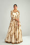 Fahad Hussayn E-Storepk Gharoli off white / organza / Anarkali CHANAKPUR