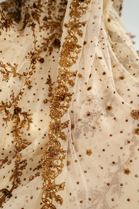 Fahad Hussayn E-Storepk Gharoli off white / organza / Anarkali CHANAKPUR