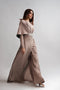 Fahad Hussayn E-Storepk Icon with Amna Babar Beige / Silk / Western SHASTRA