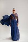 Fahad Hussayn E-Storepk Icon with Amna Babar Blue / Silk / Western AVILA