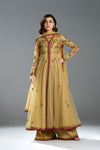 Fahad Hussayn E-Storepk Stitched Standard / Lime Yellow / Lawn / Net CASERO
