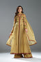 Fahad Hussayn E-Storepk Stitched Standard / Lime Yellow / Lawn / Net CASERO
