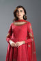 Fahad Hussayn E-Storepk Stitched Standard / Red / Lawn / Chiffon SPIRE