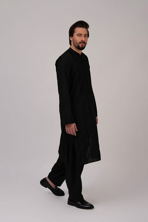 Fahad Hussayn E-Storepk Unstitched/Stitched Standard / Black / Cotton Adib