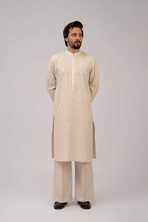 Fahad Hussayn E-Storepk Unstitched/Stitched Standard / Off White / Cotton Kamyar