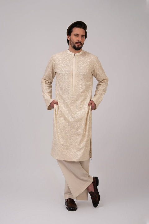 Fahad Hussayn E-Storepk Unstitched/Stitched Standard / Off White / Cotton Kamyar