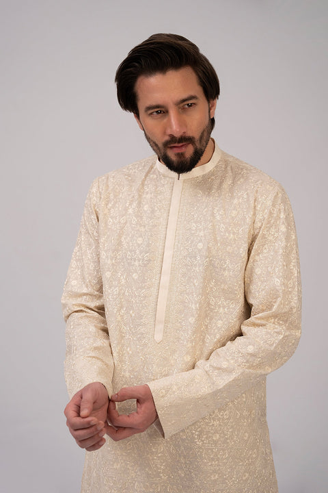 Fahad Hussayn E-Storepk Unstitched/Stitched Standard / Off White / Cotton Kamyar