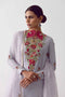 Fahad Hussayn E-Storepk Lavandar / Raw silk / Organza / Classic / Long shirt MARAATI