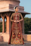 Fahad Hussayn E-Storepk Unstitched CHOCOLATE BROWN GHOR
