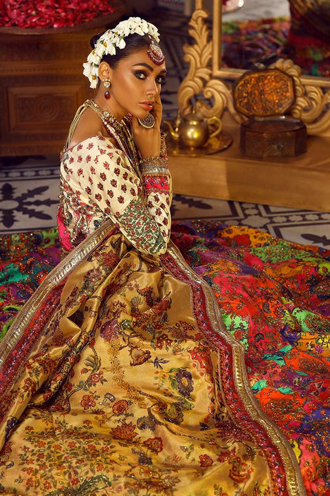 Fahad Hussayn E-Storepk Unstitched/Stitched IVORY/ HOTPINK AGNAA