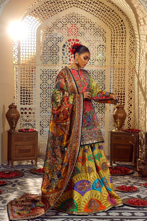 Fahad Hussayn E-Storepk Unstitched/Stitched LIME GREEN KUMBAK