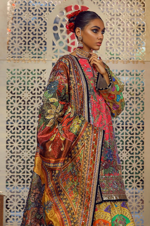 Fahad Hussayn E-Storepk Unstitched/Stitched LIME GREEN KUMBAK