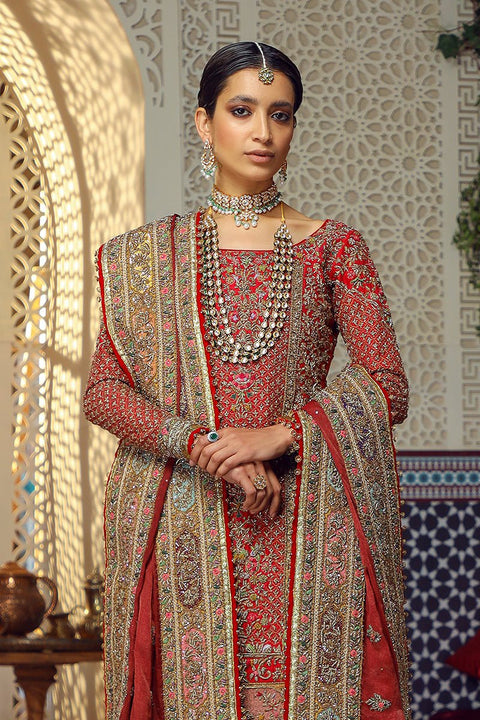 Fahad Hussayn E-Storepk Unstitched/Stitched Red SHAHNAMA
