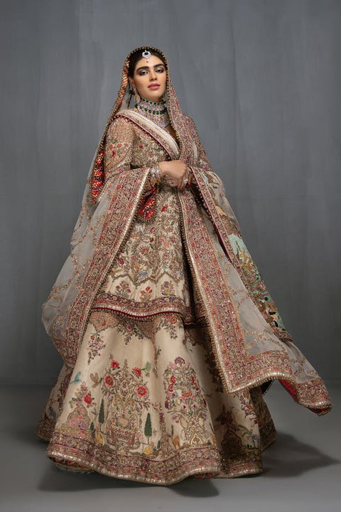 Fahad Hussayn Unstitched IVORY DHOLPUR