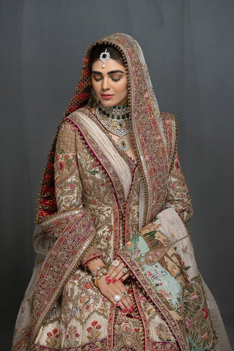 Fahad Hussayn Unstitched IVORY DHOLPUR