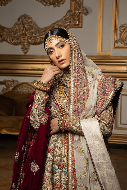 Fahad Hussayn Unstitched IVORY DHOLPUR