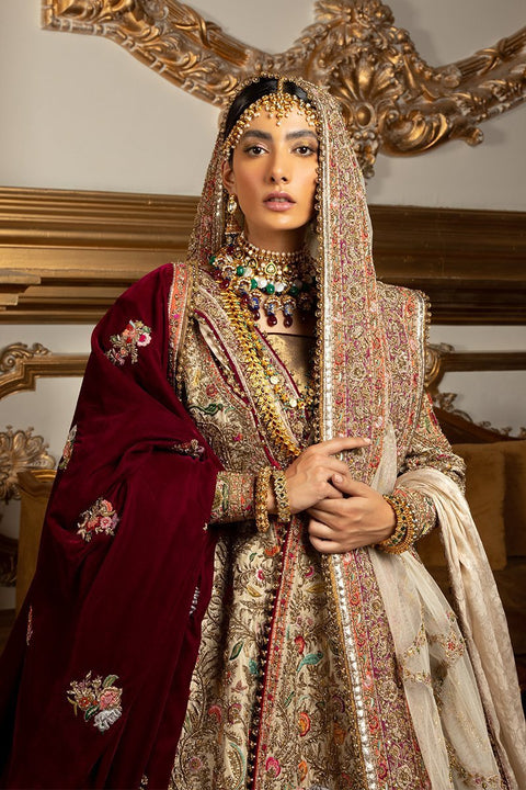 Fahad Hussayn Unstitched IVORY DHOLPUR