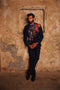 Fahad Hussayn Unstitched NAVY BLUE NAVY BLUE