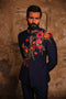 Fahad Hussayn Unstitched NAVY BLUE NAVY BLUE
