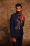 Fahad Hussayn Unstitched NAVY BLUE NAVY BLUE